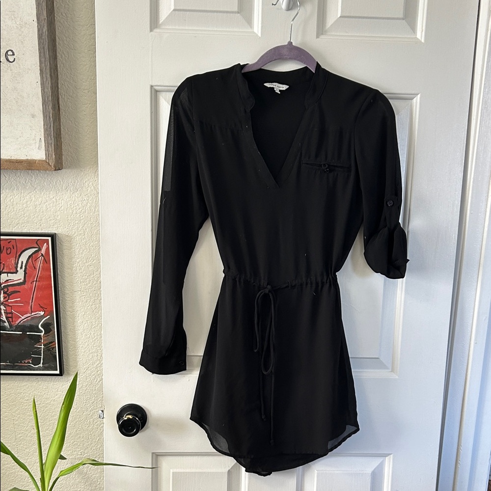 Naked Zebra Black Long Sleeve Dress